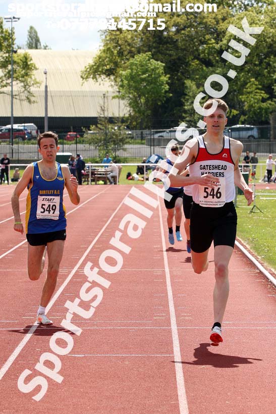 Senior mens 800 metres 02 2019 North Eastern Track and Field Champs., Middlesbrough. Photo:  David T. Hewitson/Sports for All Pics